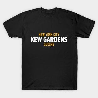 Minimalist Kew Gardens Logo - Capturing the Essence of Queens T-Shirt